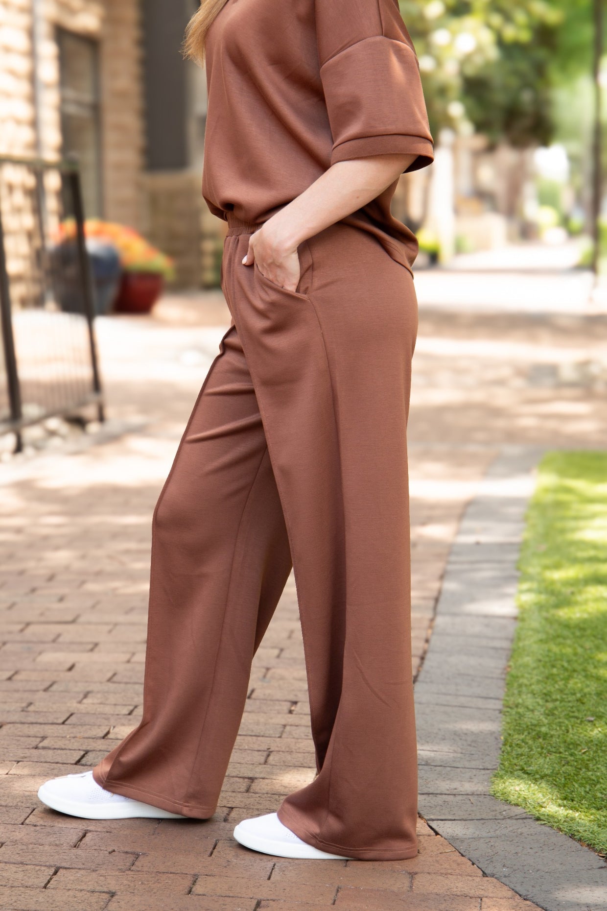 The Remi Butter Soft Pants - Brown