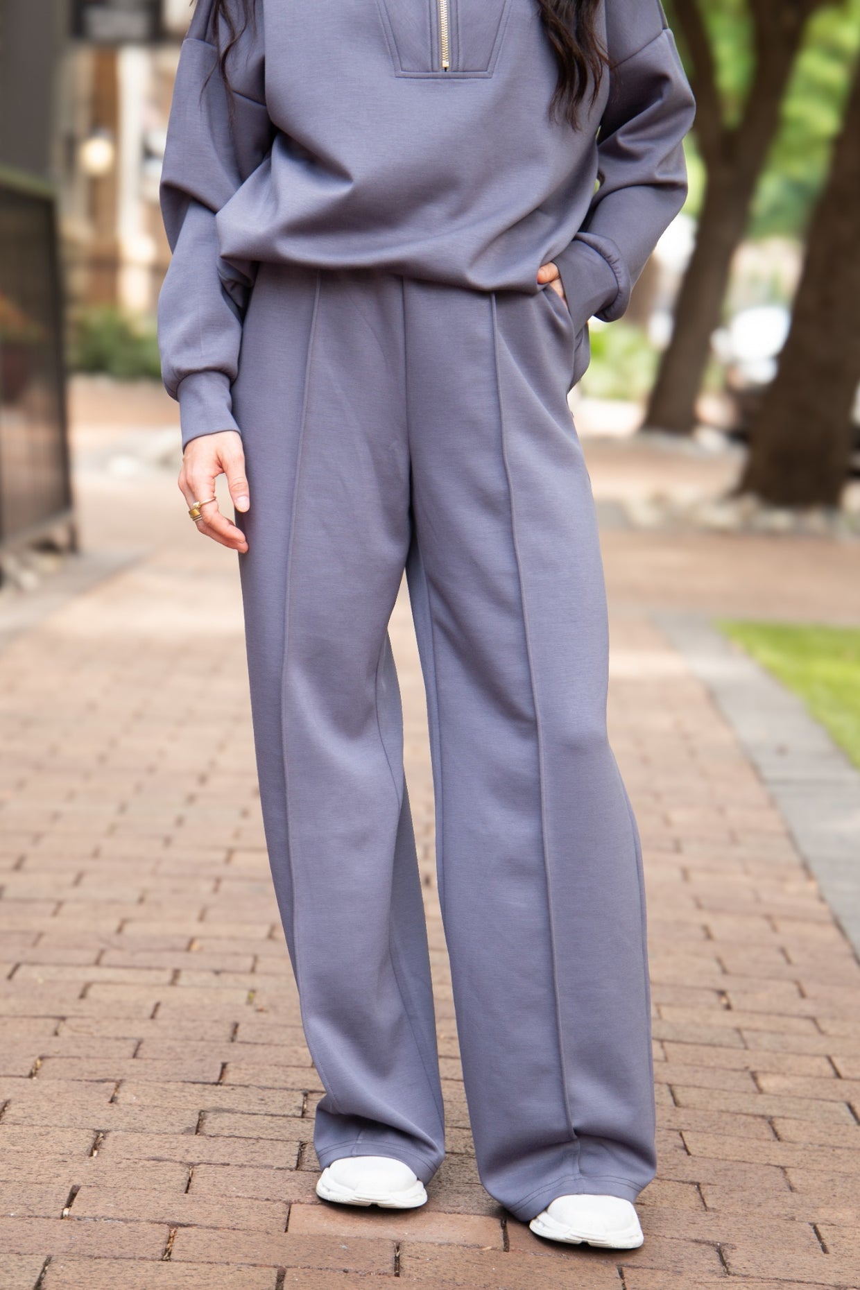 The Remi Butter Soft Pants - Slate Blue