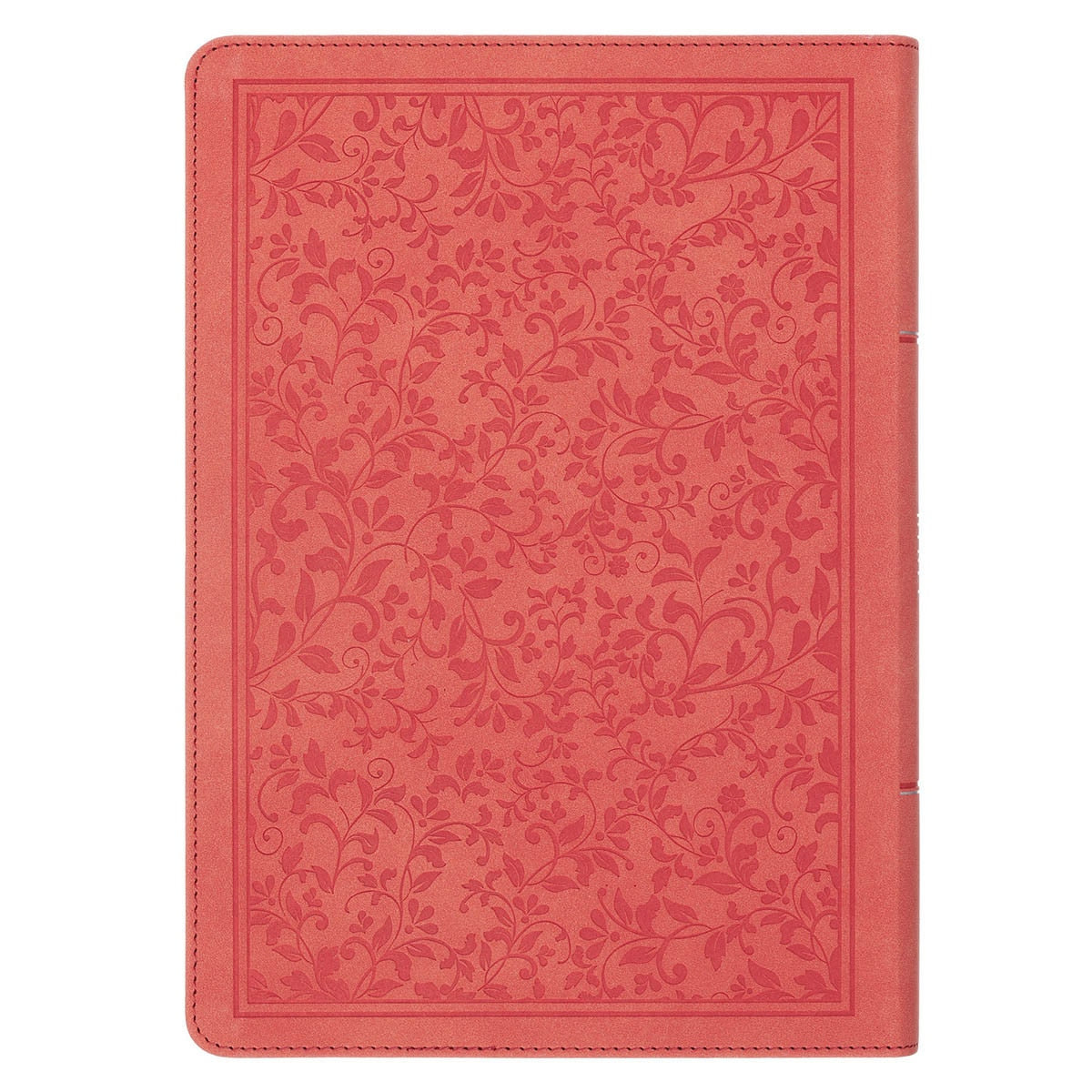NLT, The Spiritual Growth Bible Faux Leather, Coral Vines