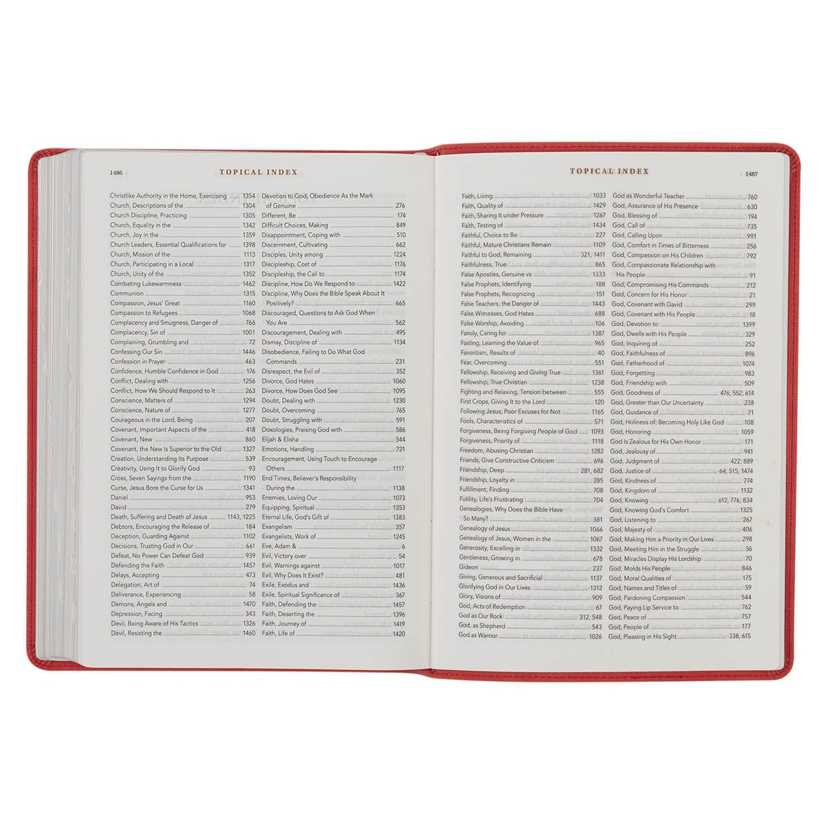 NLT, The Spiritual Growth Bible Faux Leather, Coral Vines