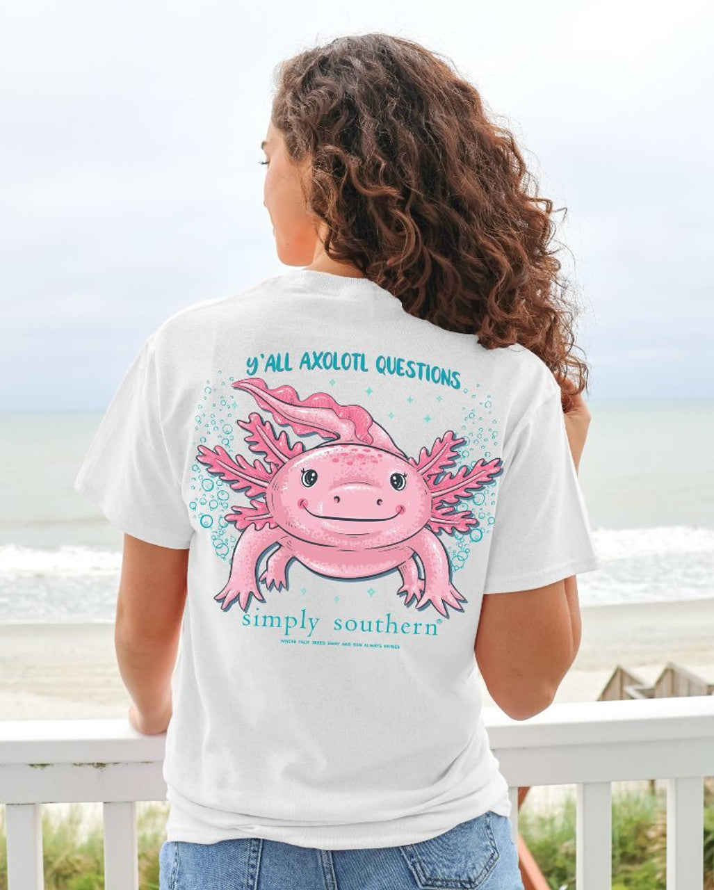 FINAL SALE - YOUTH - Simply Southern - Y'all Axolotl Questions SS Tee - 2024