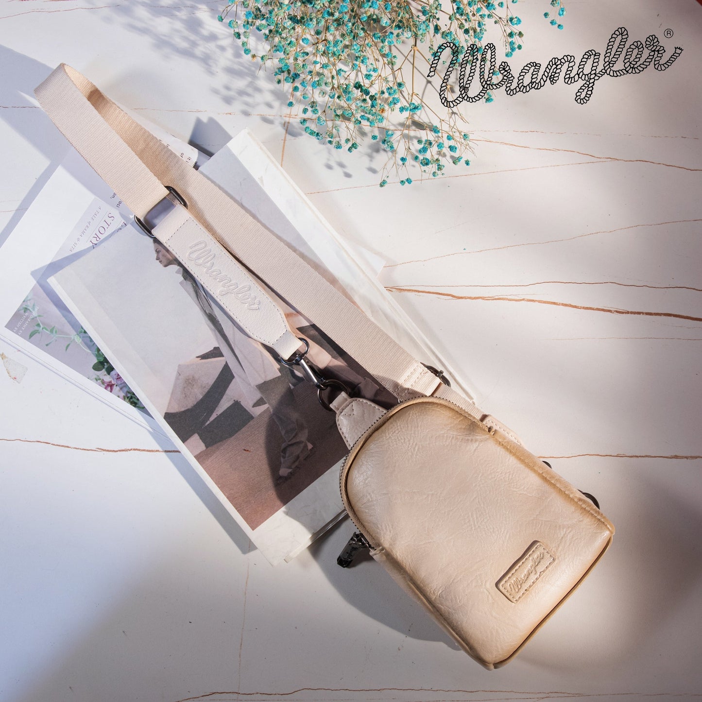 Montana West - Wrangler Sling Bag/Crossbody/Chest Bag - Burnt Tan