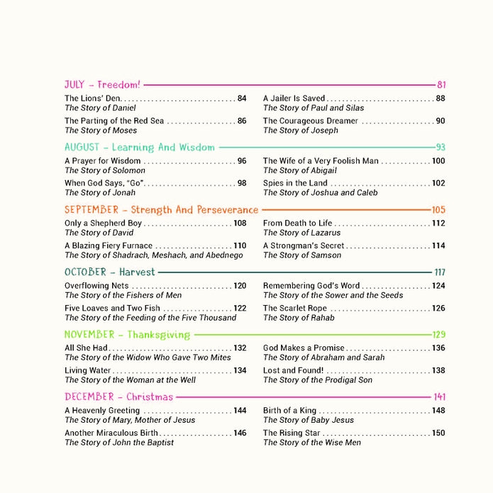 A Year of Bible Stories - Keepsake Bible Storybook