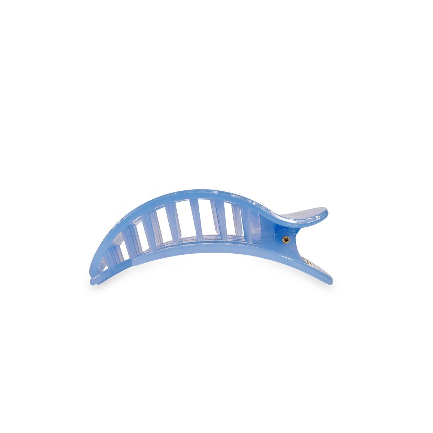 TELETIES - Small Flat Round Clip - Blue Lagoon