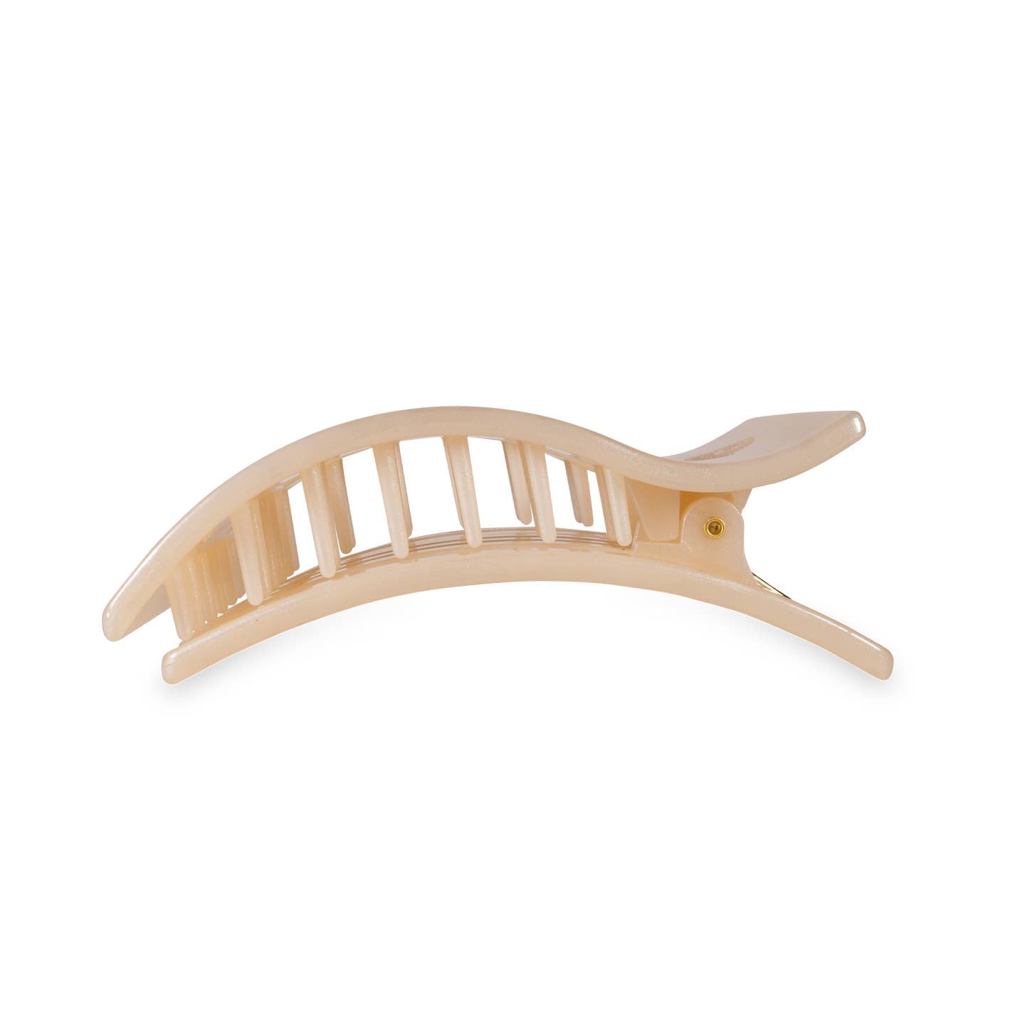 TELETIES - Large Flat Rectangle Hair Clip - Soft Surf