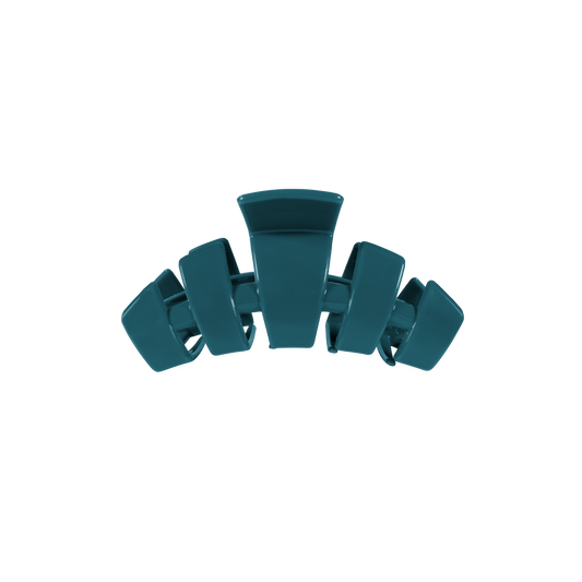 TELETIES - Classic Tiny Claw Clip - Teal With It