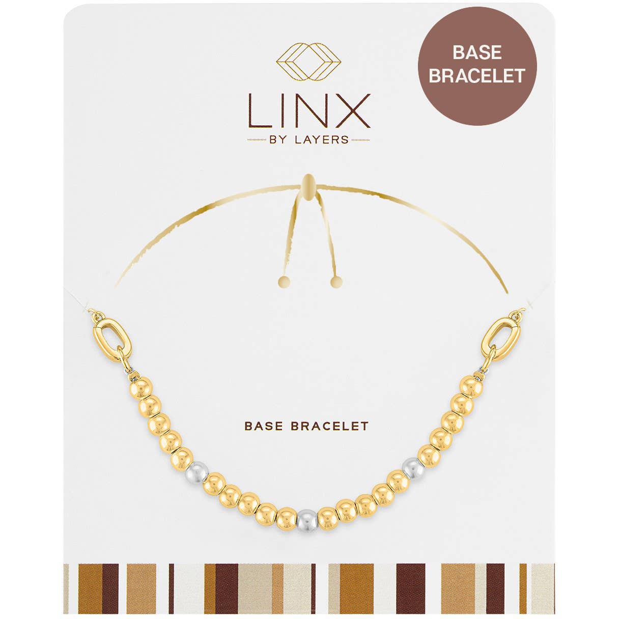 LINX - Base Bracelet - Gold Ball & Pearl