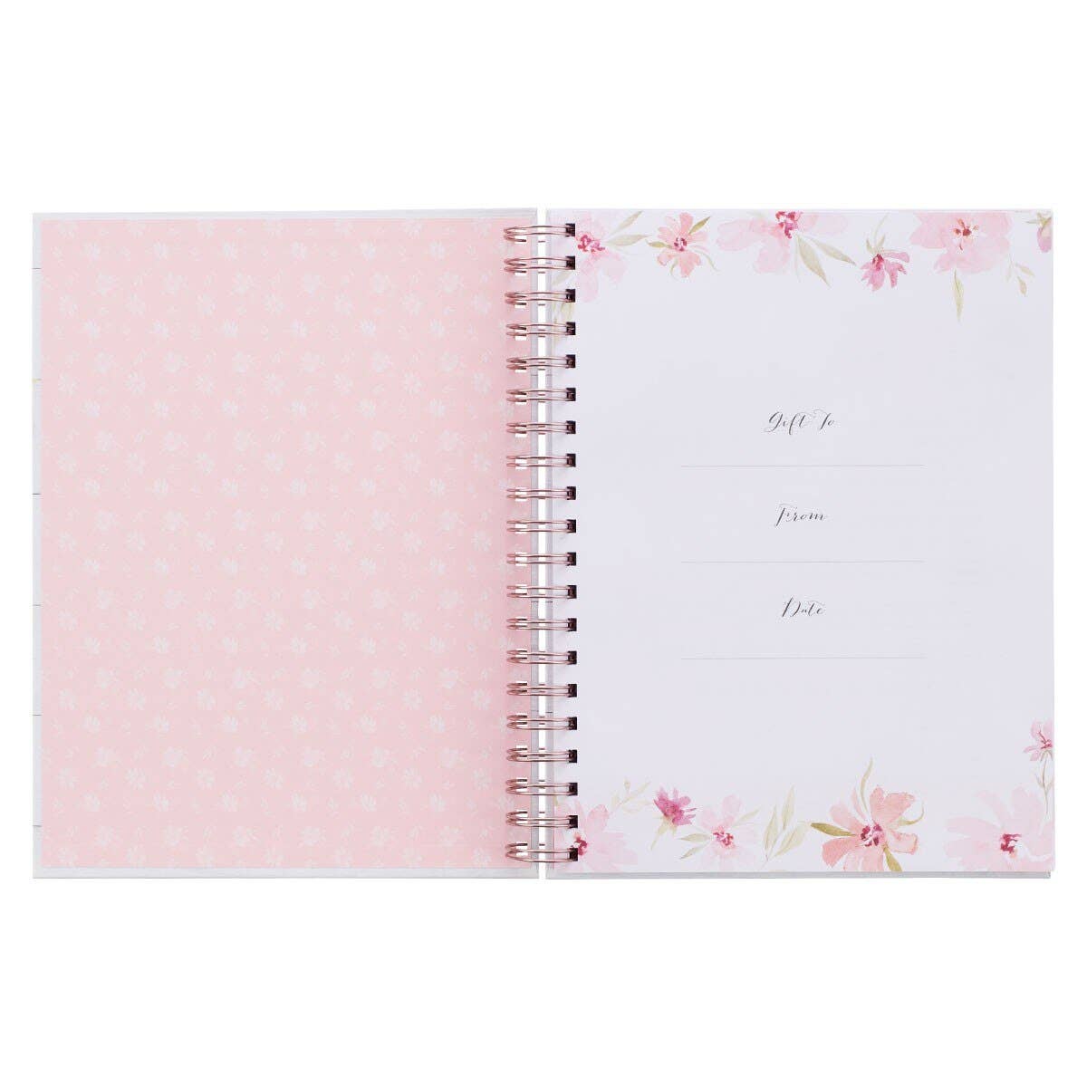Prompted Hardcover Wirebound Prayer Journal White for Women