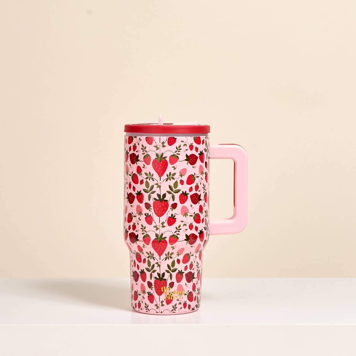 The Darling Effect - 20oz Lifestyle Flip Straw Tumbler - Strawberry Fields