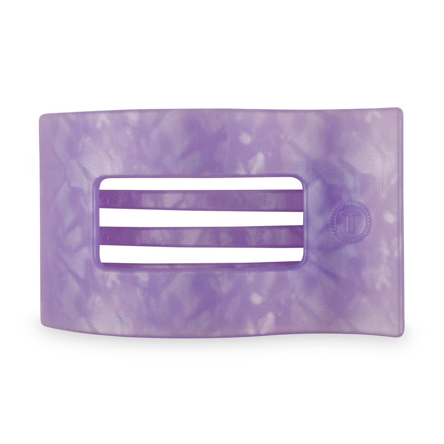 TELETIES - Large Flat Rectangle Hair Clip - Lavender Mist