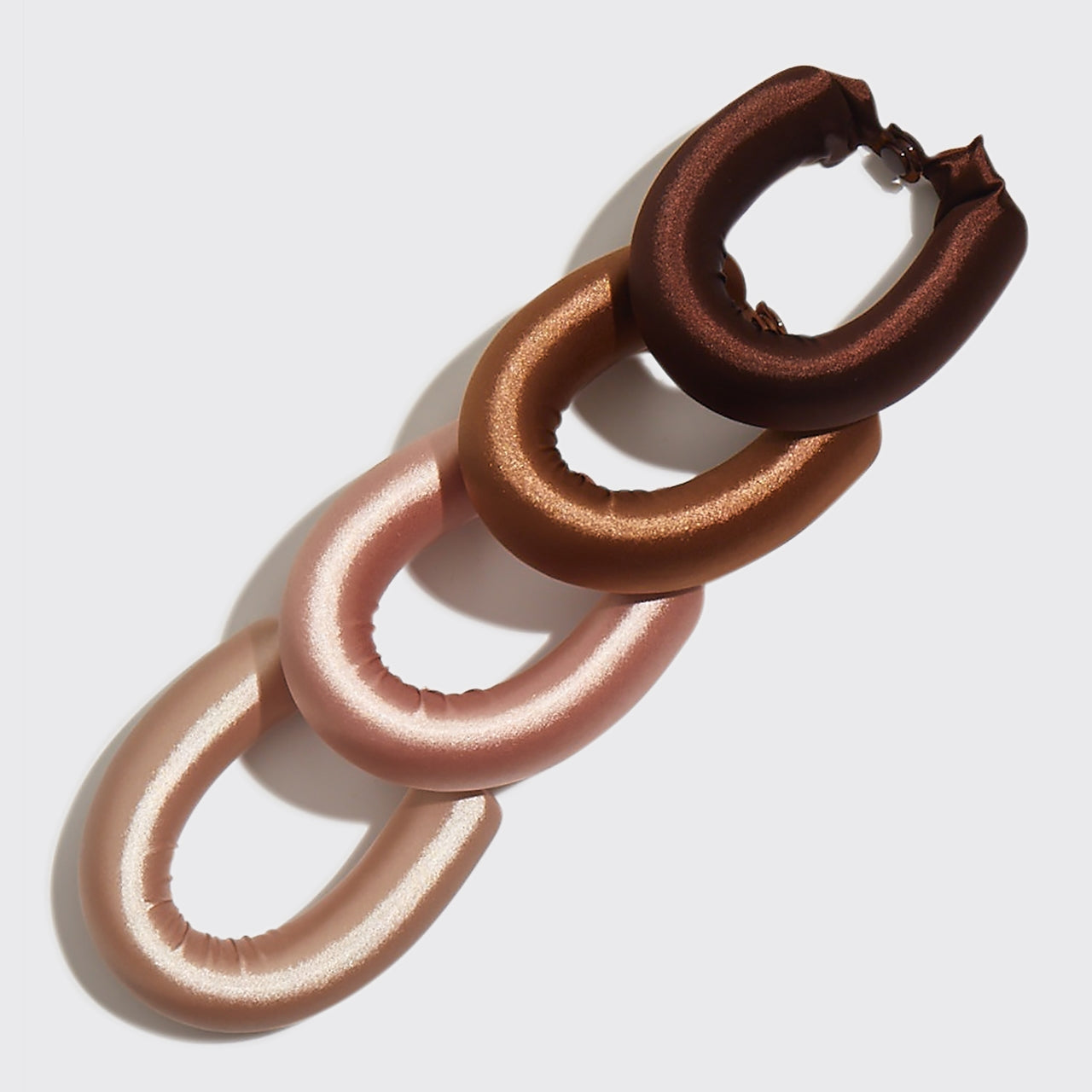 KITSCH - Satin Jumbo Flexi Rods 4pc Set - Rosewood