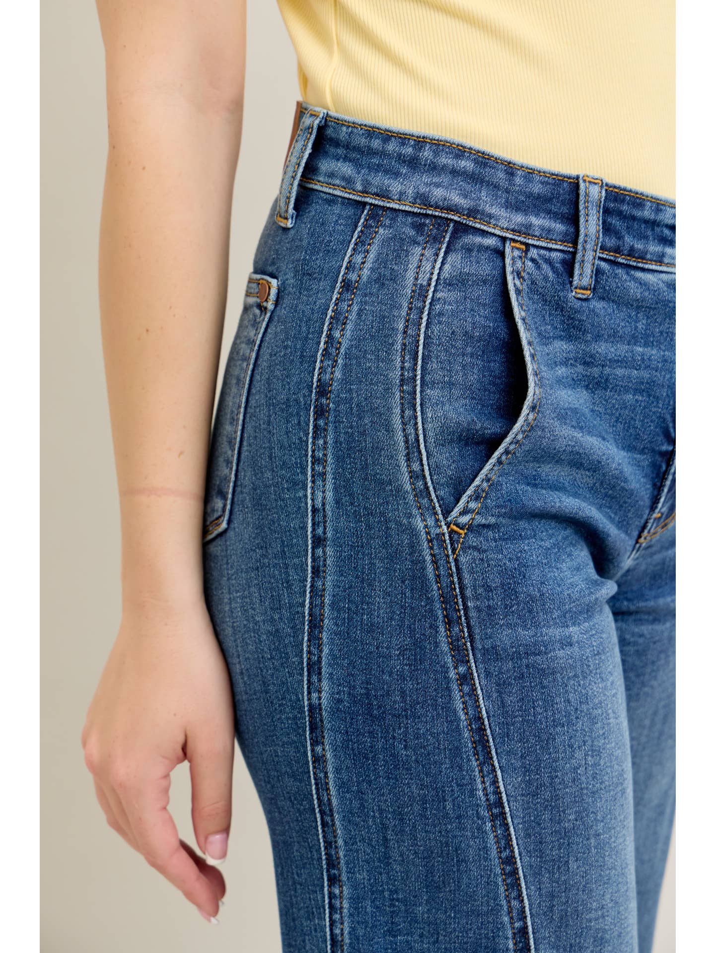 Judy Blue Jeans - High Waisted Trouser Wide Leg