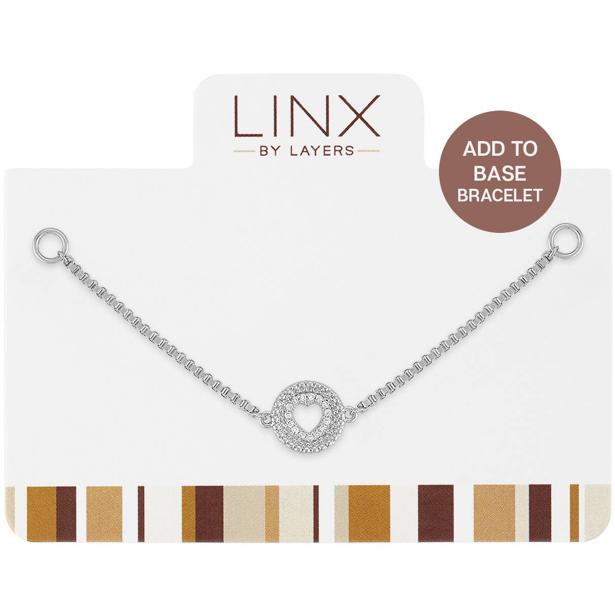 LINX - Add On - Silver Cut-Out Heart