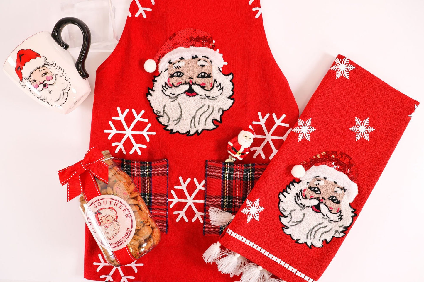 Simply Southern - Sequin Santa Apron - ADULT