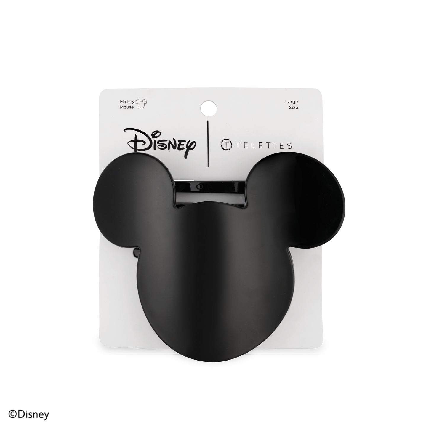 TELETIES - Large Flat Hair Clip - Disney: Mickey Mouse Shaped