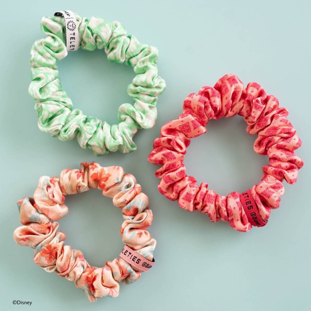 TELETIES - Small Silk Scrunchies - Moana