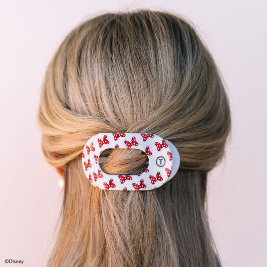 TELETIES - Medium Flat Round Clip - Minnie Mouse Loves Her Bows!