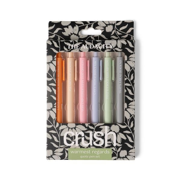 Crush - Warmest Regards Quote Pen Set