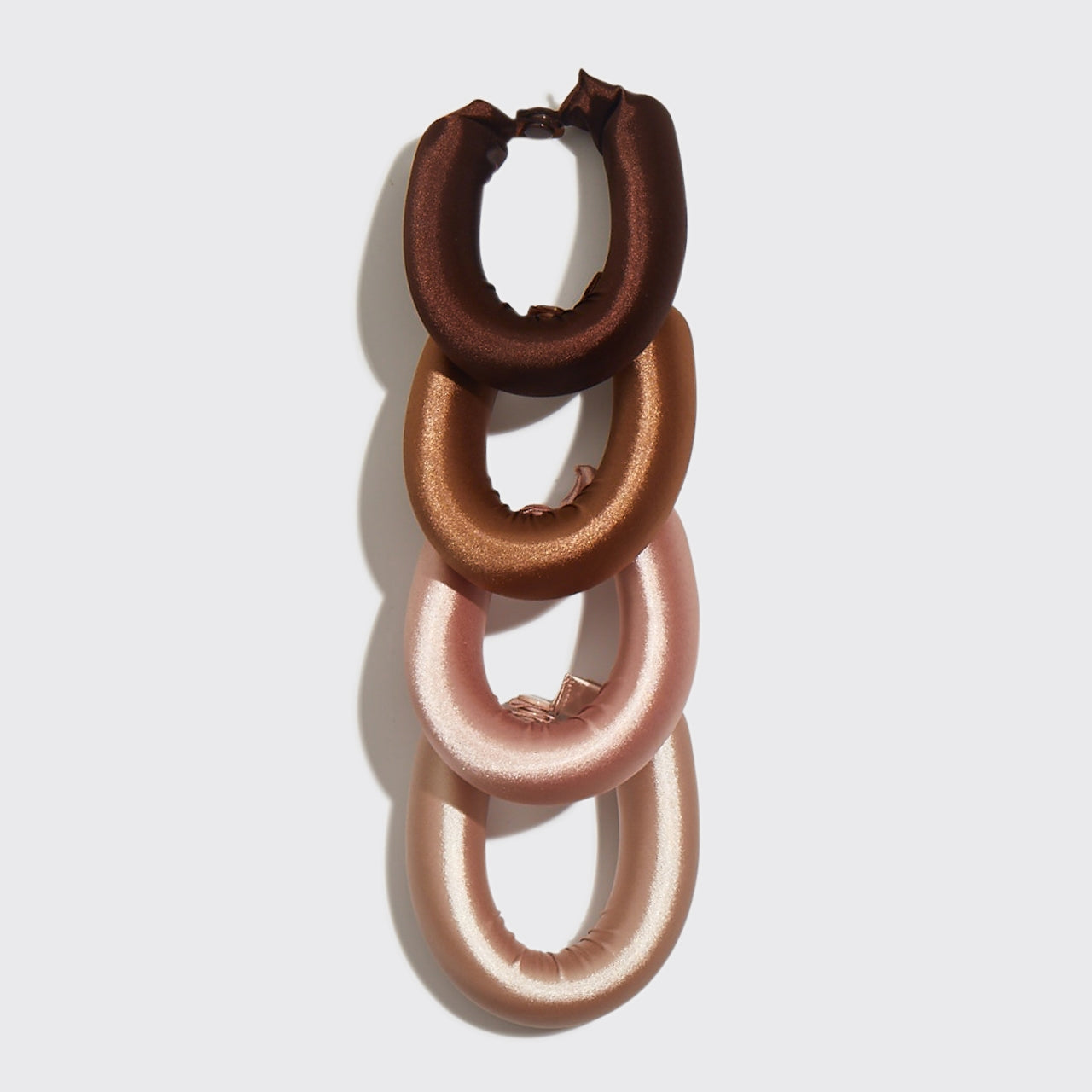 KITSCH - Satin Jumbo Flexi Rods 4pc Set - Rosewood