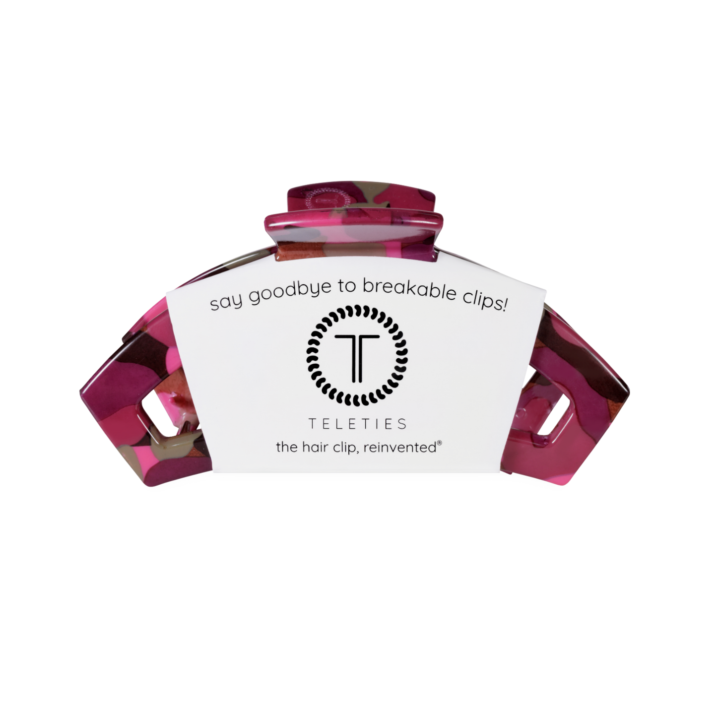 TELETIES - Open Medium Hair Clip - Garden Glam