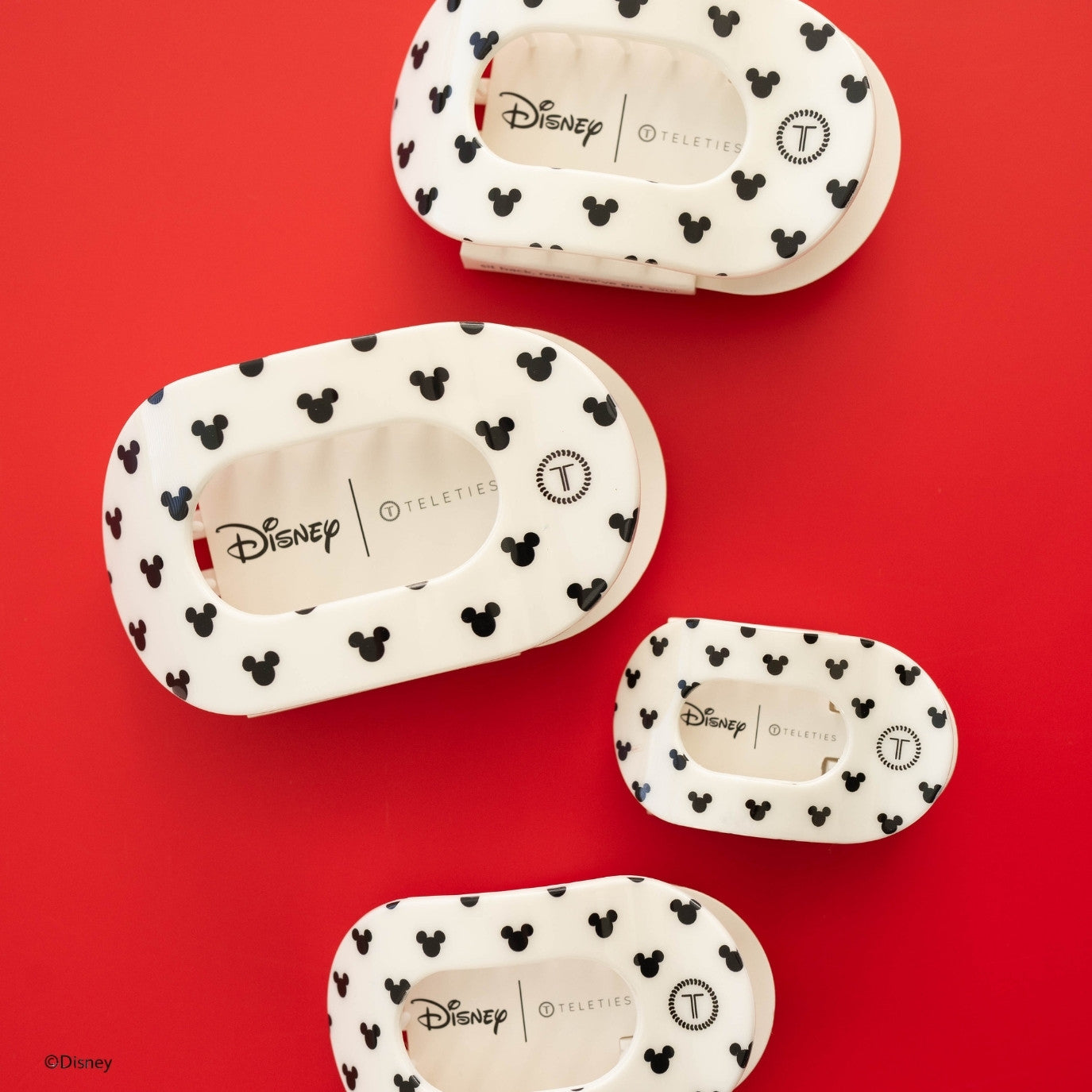 TELETIES - Medium Flat Round Clip - The Iconic Mickey Mouse