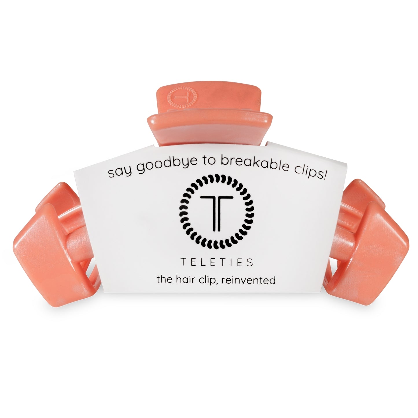 TELETIES - Classic Large Hair Clip - Dreamsicle