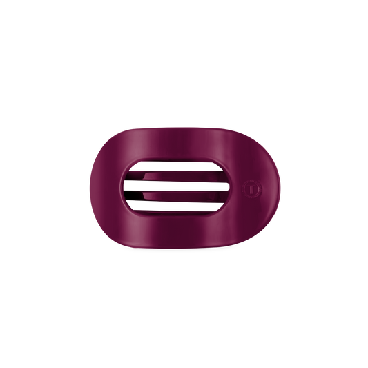 TELETIES - Small Flat Round Hair Clip - Mulberry