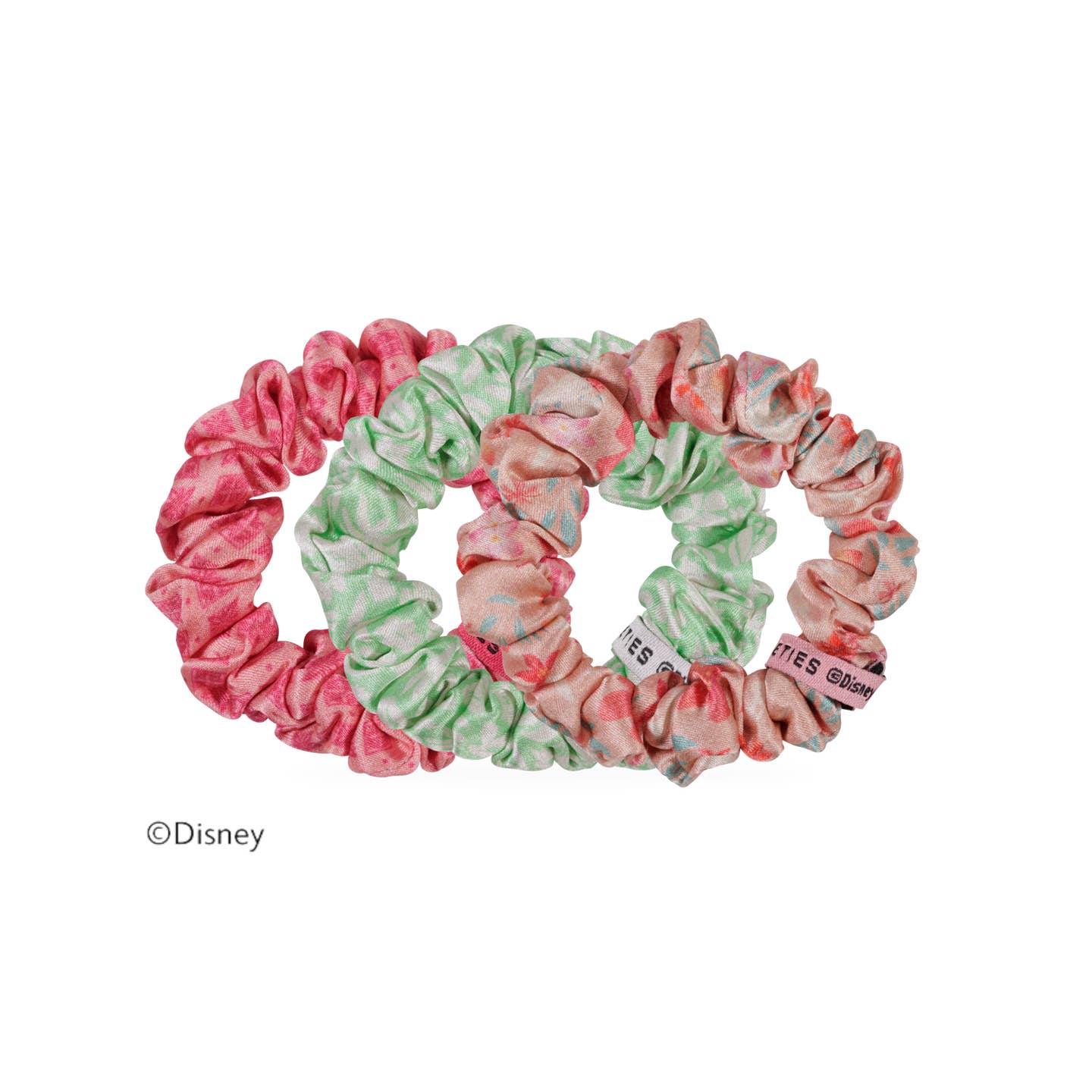 TELETIES - Small Silk Scrunchies - Moana