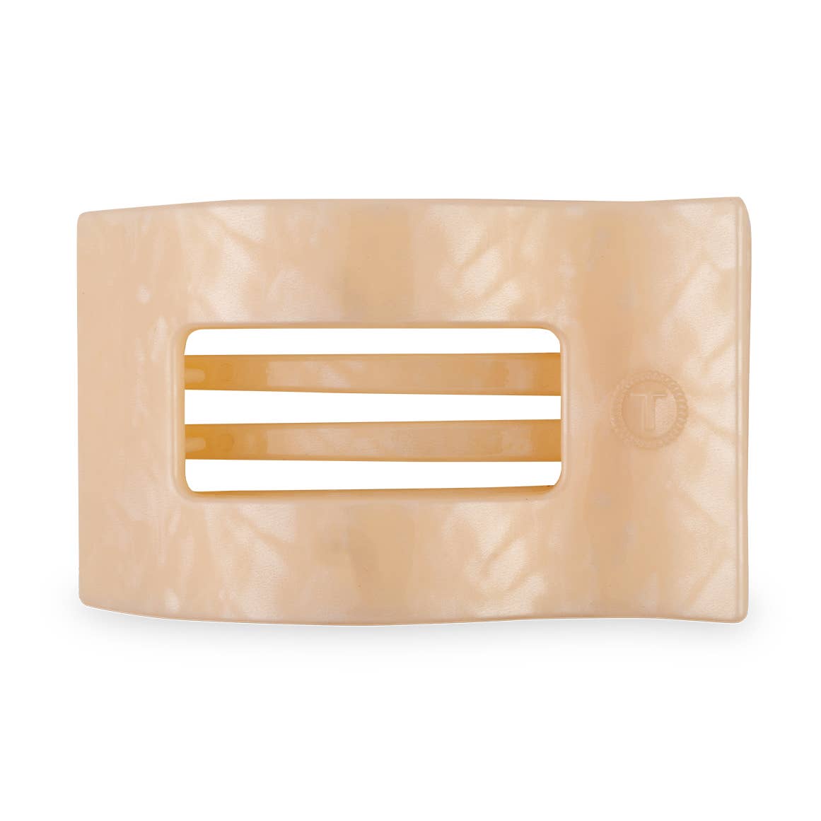 TELETIES - Small Flat Rectangle Hair Clip - Soft Surf