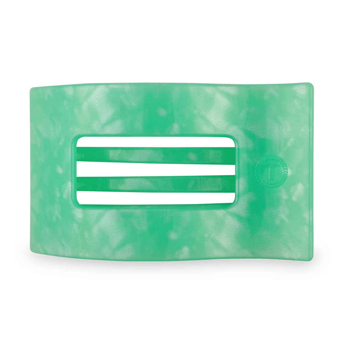 TELETIES - Small Flat Rectangle Hair Clip - Spring Splash