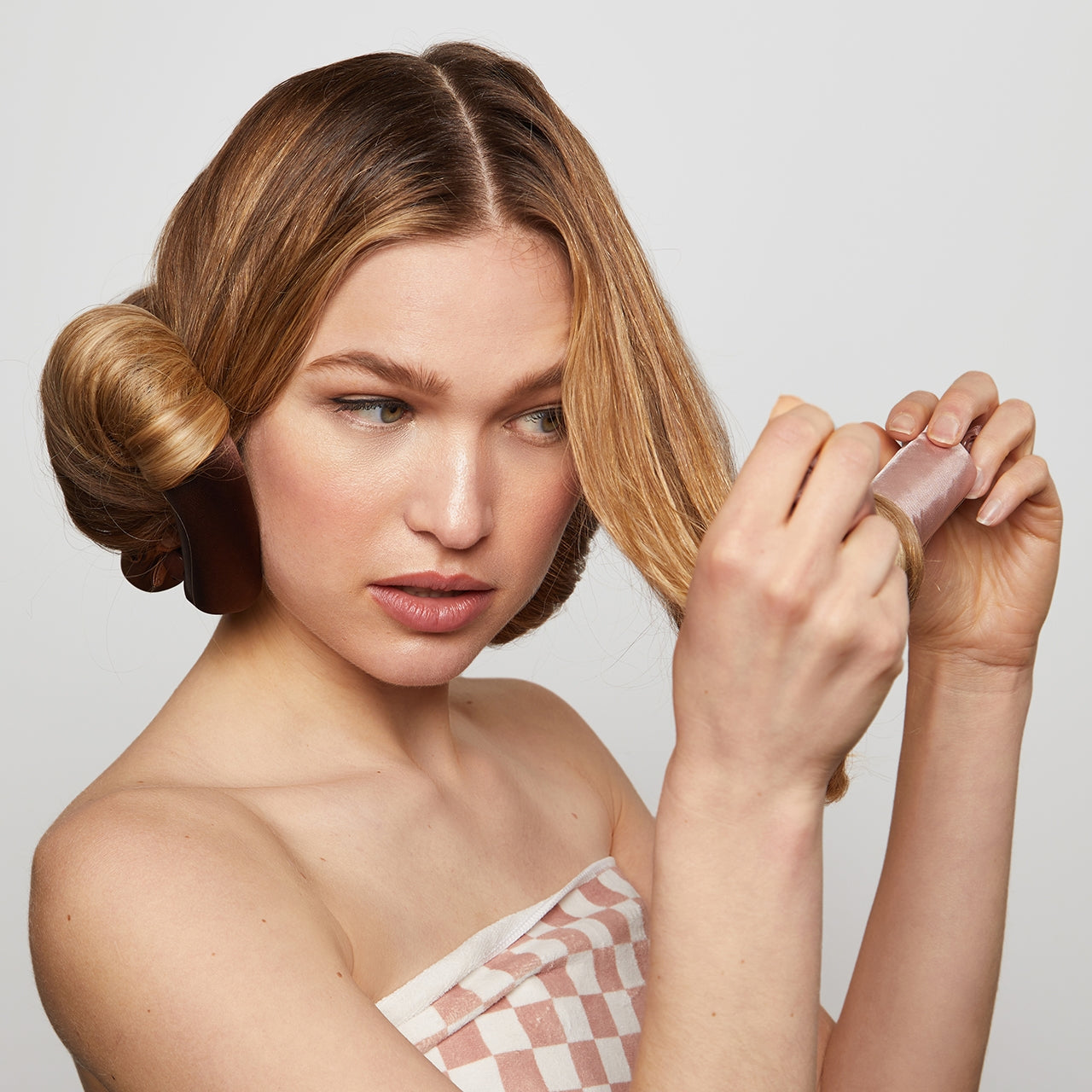 KITSCH - Satin Jumbo Flexi Rods 4pc Set - Rosewood