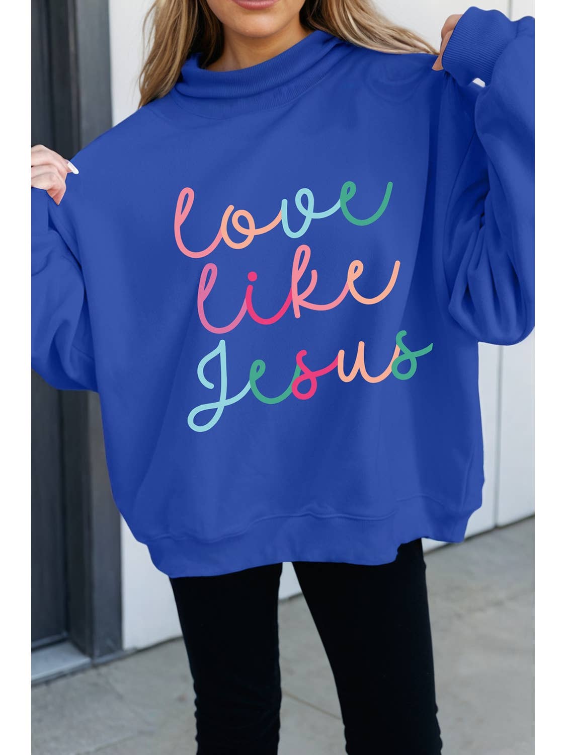 The Love Like Jesus Mock Neck Sweatshirt