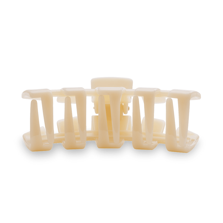 TELETIES - Classic Small Hair Clip - Almond Beige