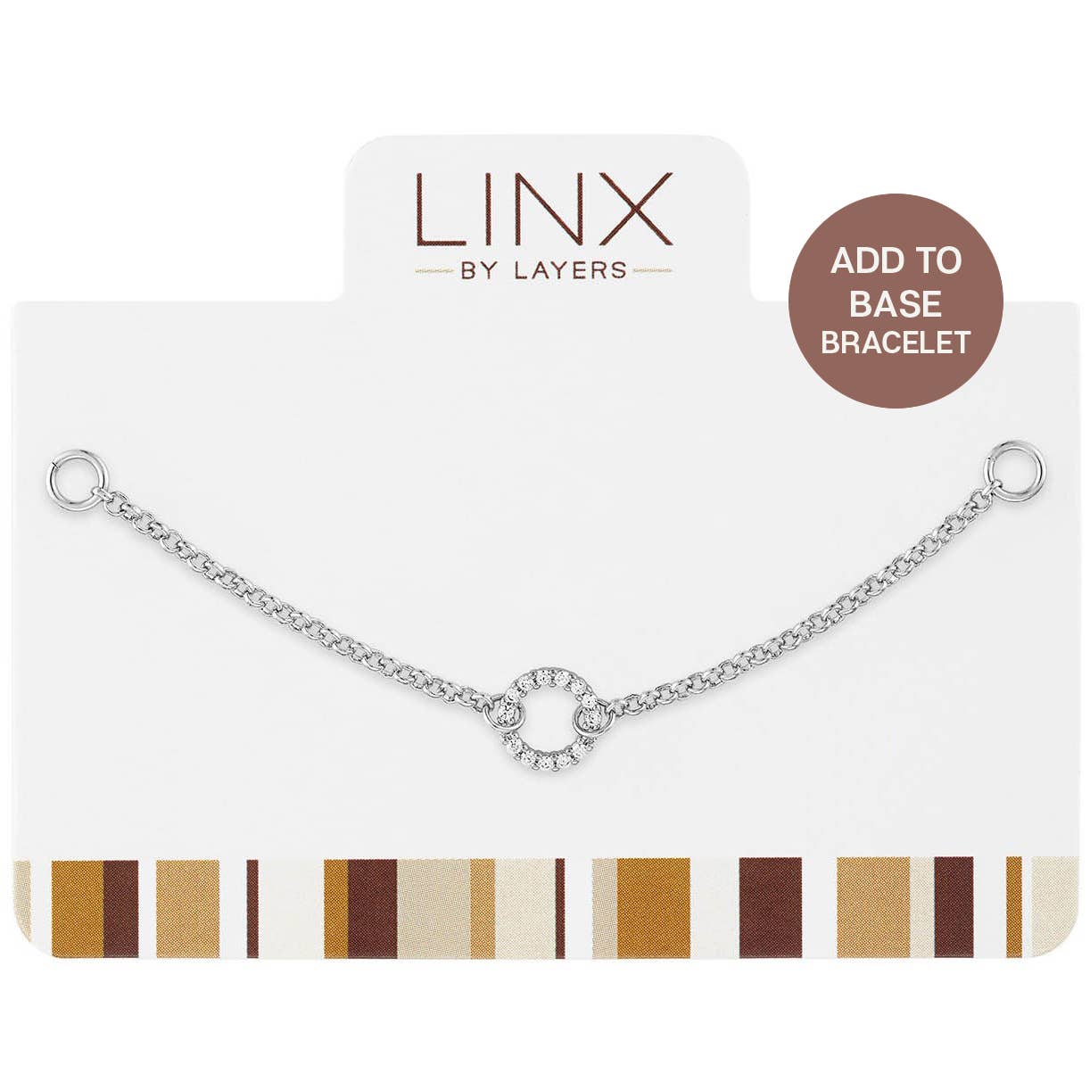 LINX - Add On - Silver Open Cz Circle
