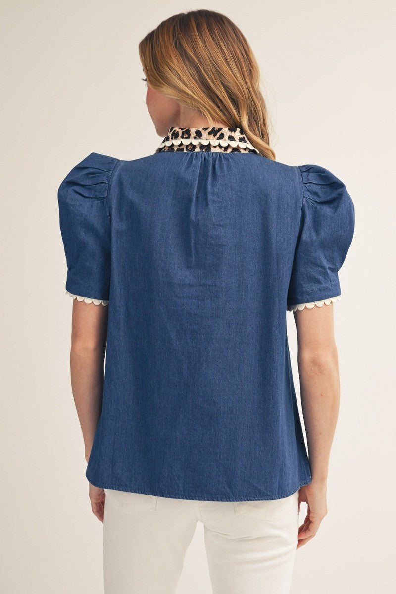 The Portia Denim Top