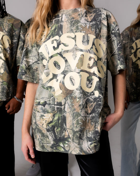 The Jesus Loves You Camo Tee