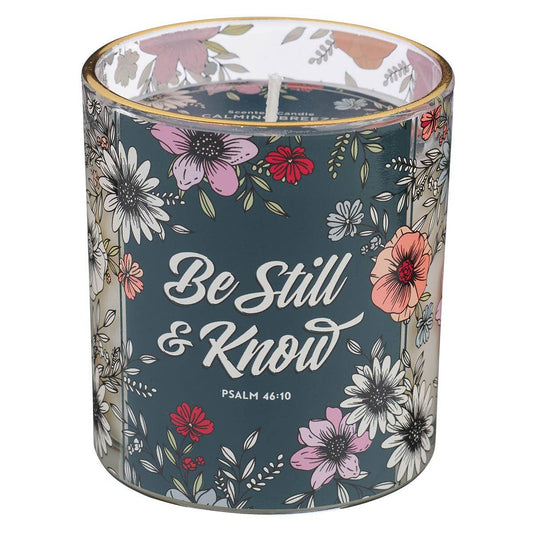 Glass Candle - Be Still & Know Psalm 46:10