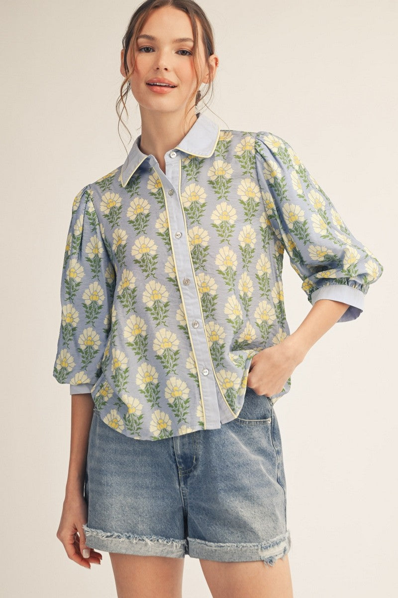 The Rayna Top - Blue