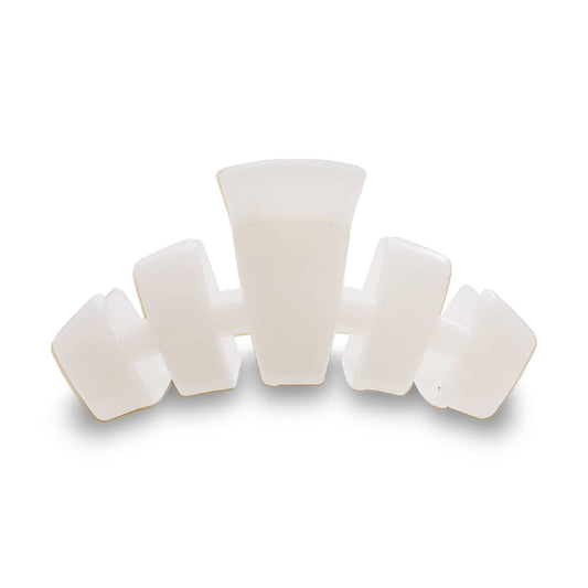 TELETIES - Classic Small Hair Clip - Coconut White