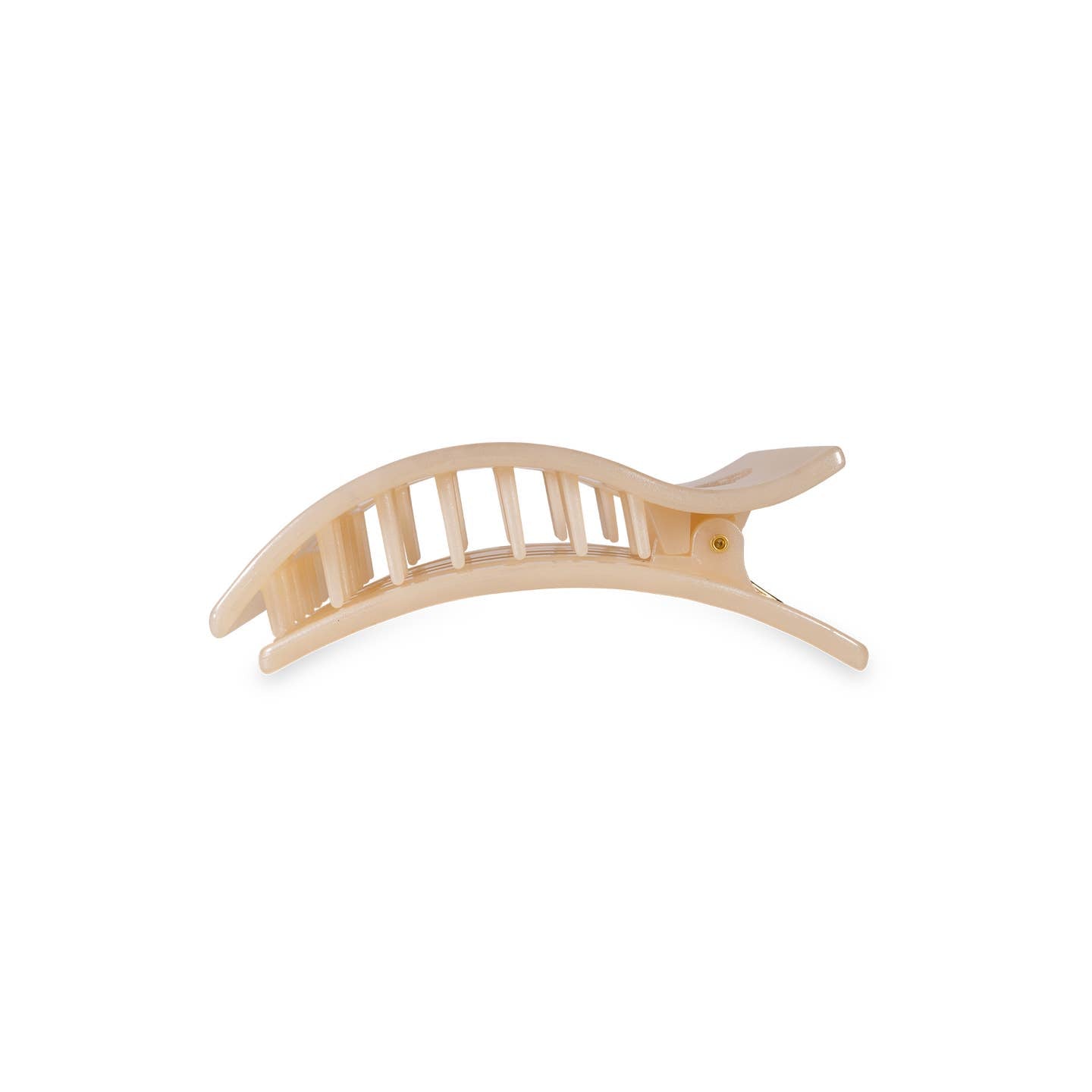 TELETIES - Small Flat Rectangle Hair Clip - Soft Surf