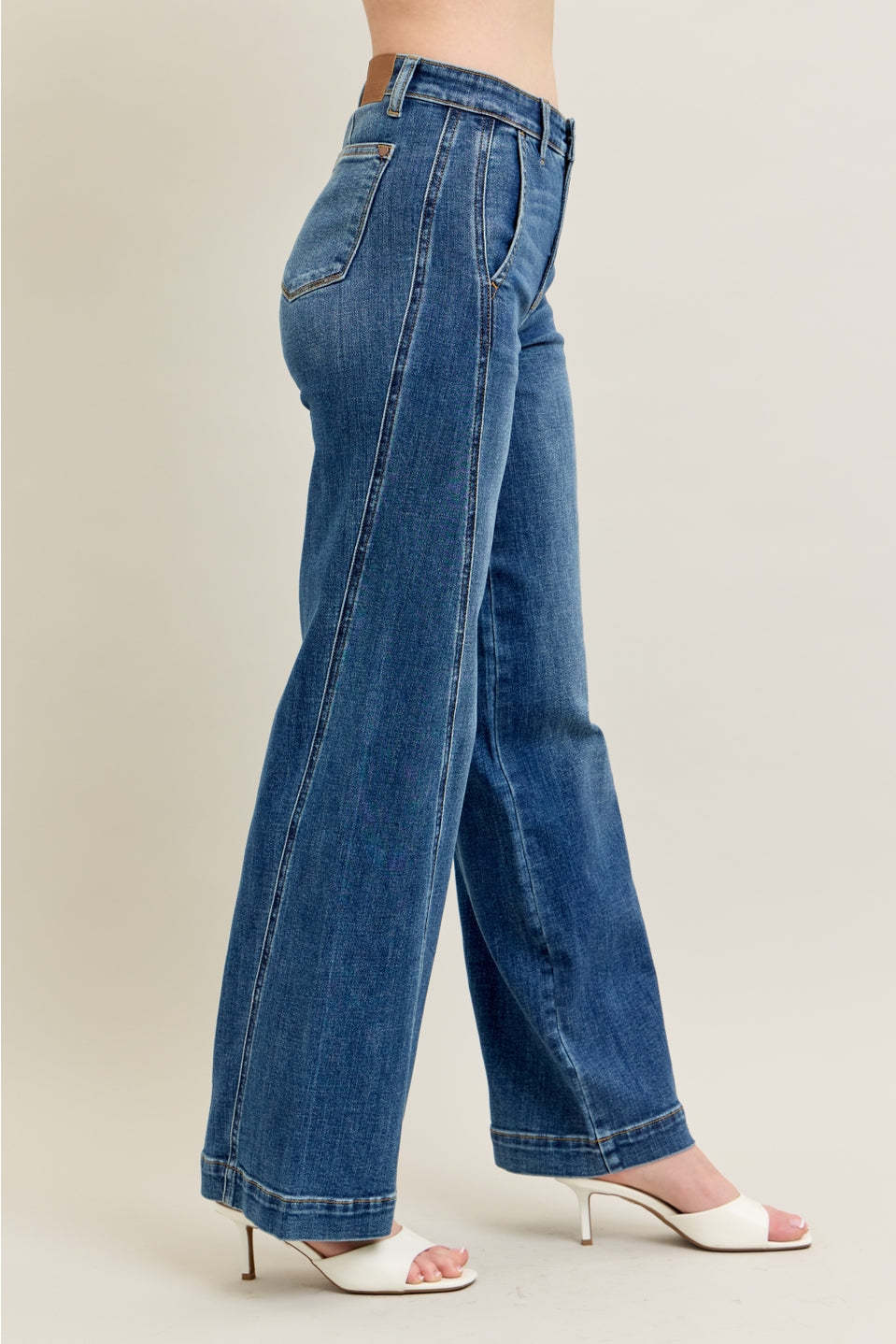 Judy Blue Jeans - High Waisted Trouser Wide Leg