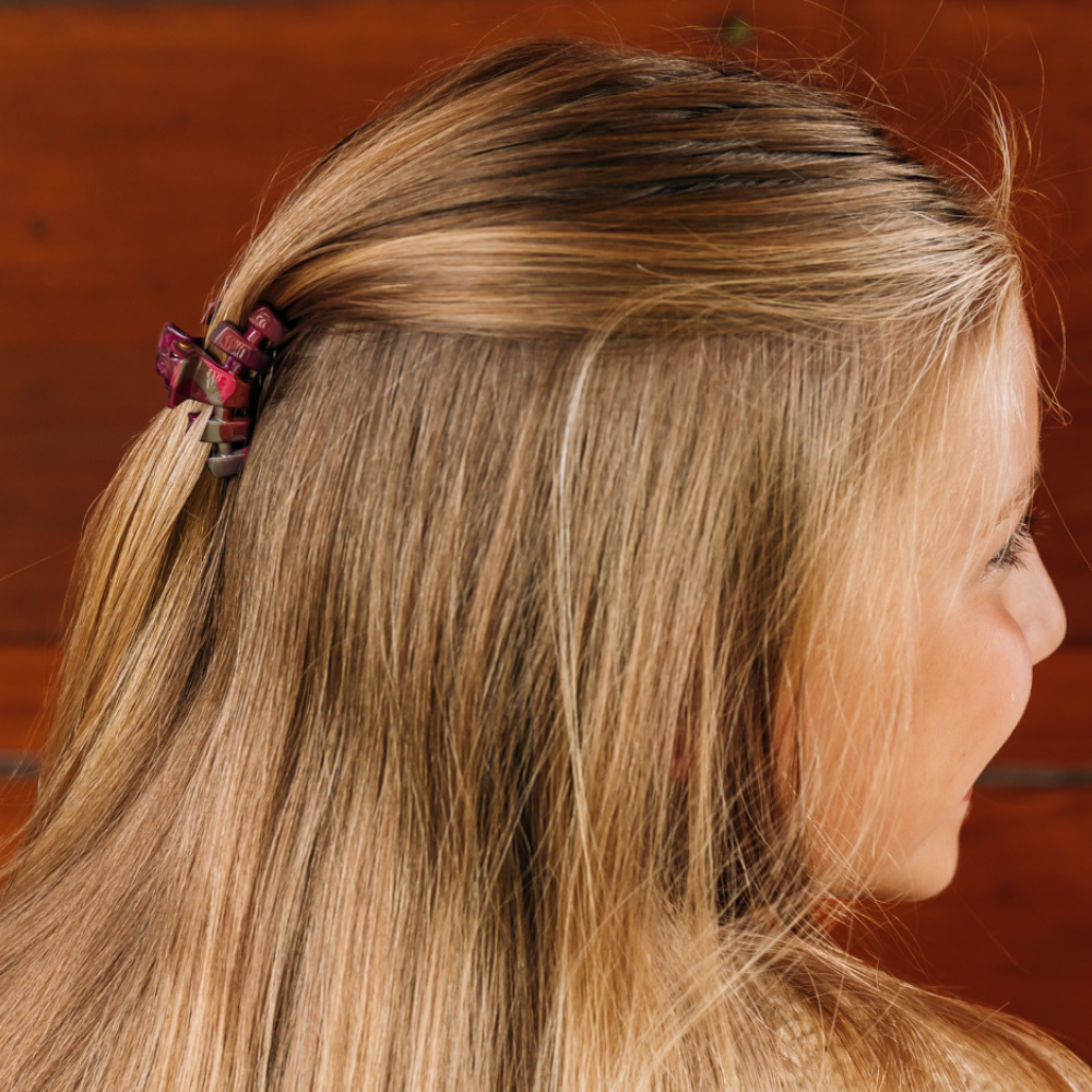 TELETIES - Classic Tiny Claw Clip - Garden Glam