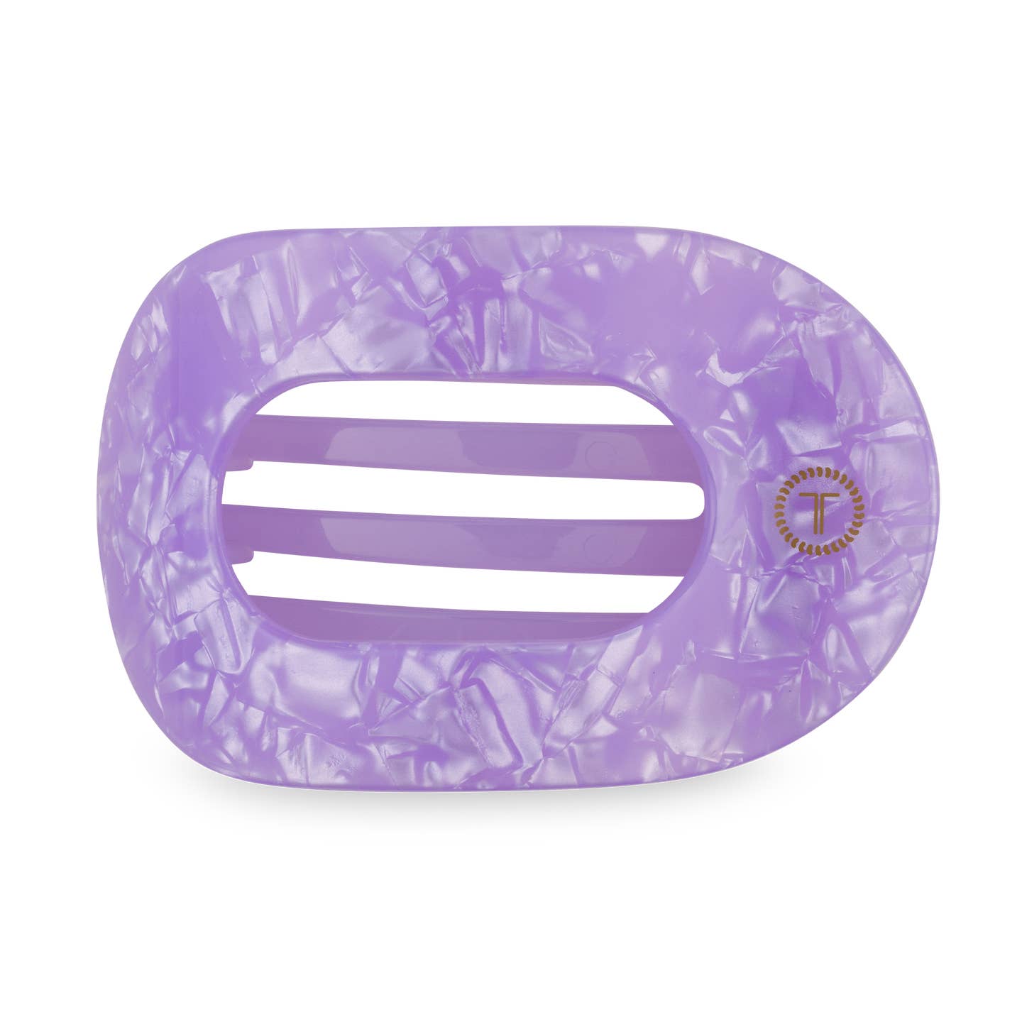 TELETIES - Medium Flat Round Clip - Lavender Mist