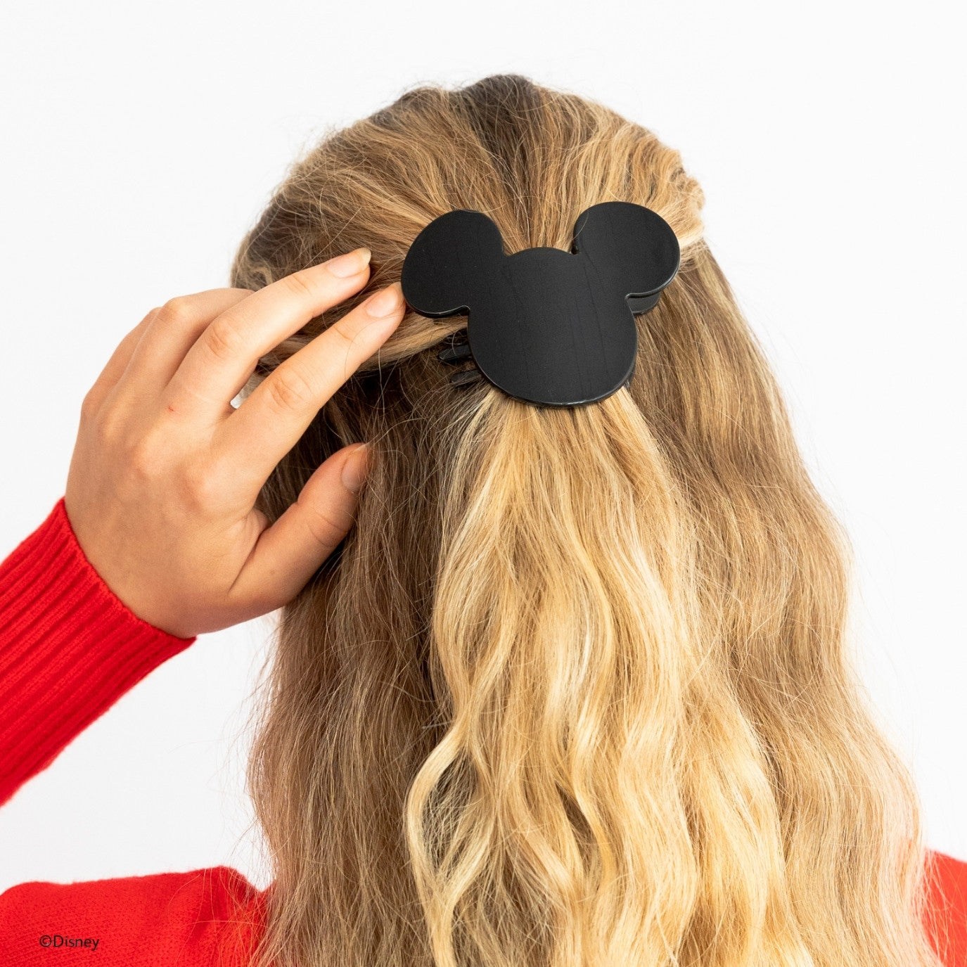 TELETIES - Small Flat Hair Clip - Disney: Mickey Mouse Shaped