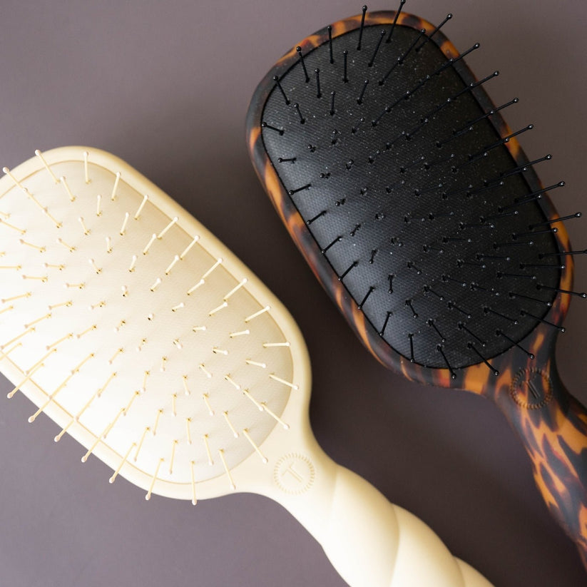 TELETIES - Detangler Hair Brush - Fine Hair – Tan