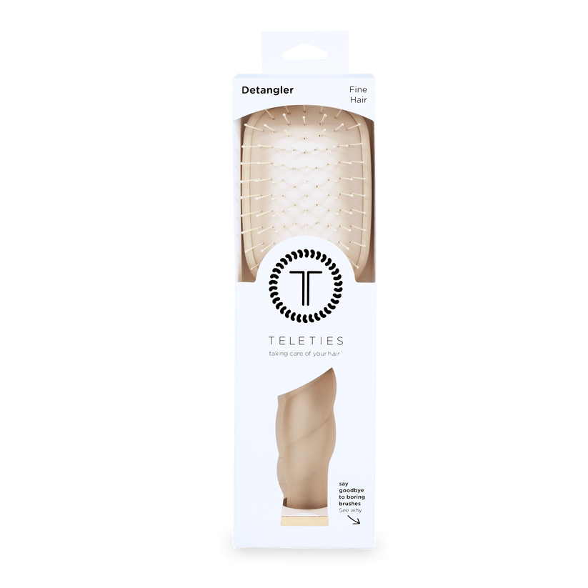 TELETIES - Detangler Hair Brush - Fine Hair – Tan