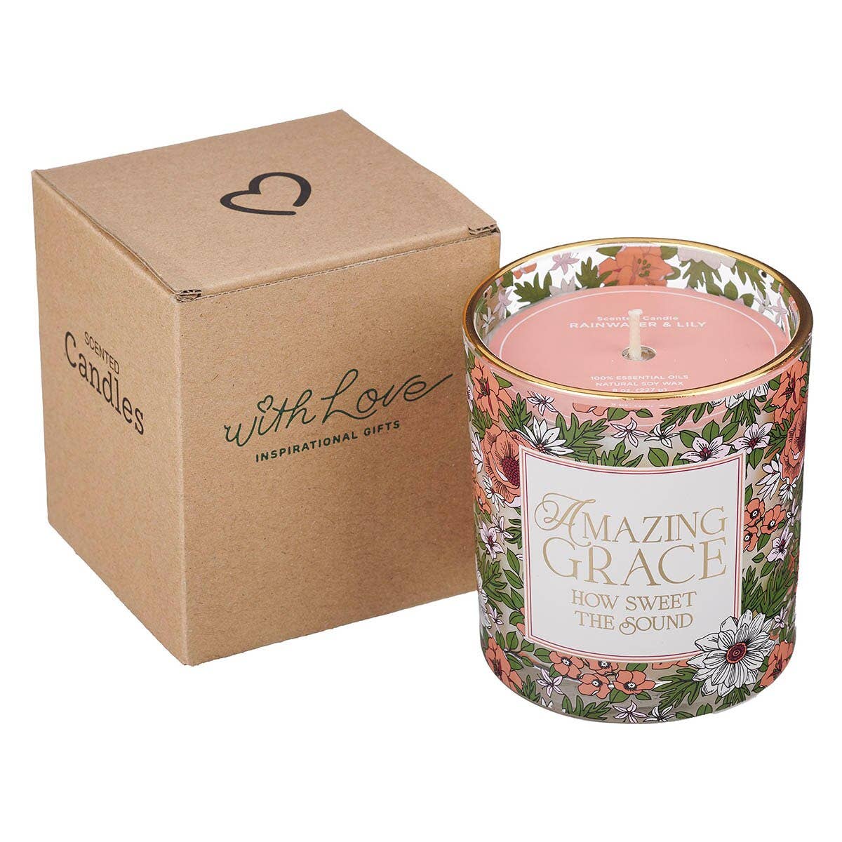 Glass Candle - Amazing Grace