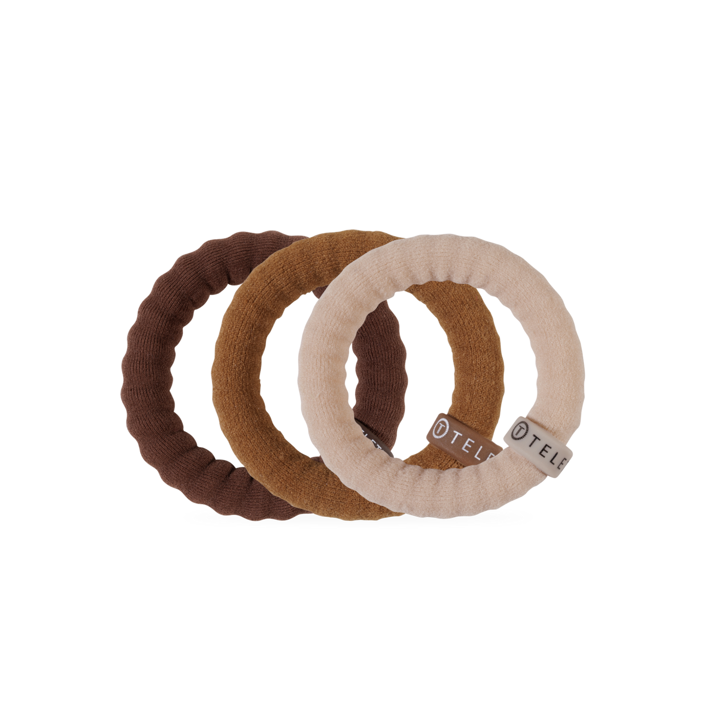 TELETIES - Small - Nylon Hair Ties - Espresso Yourself