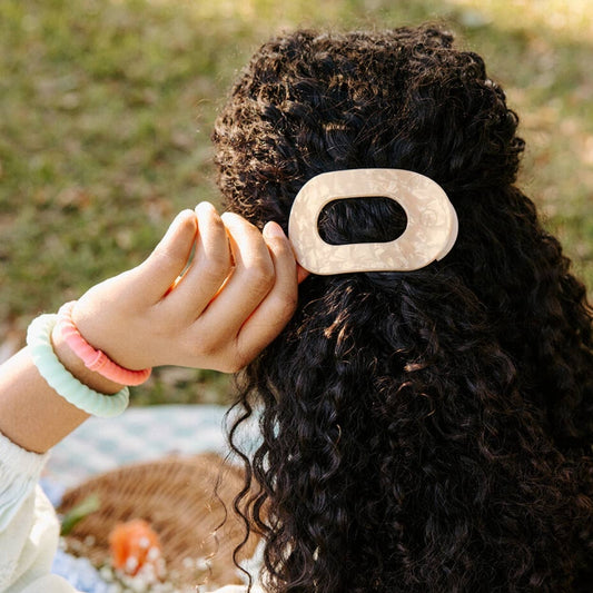 TELETIES - Medium Flat Round Clip - Soft Surf
