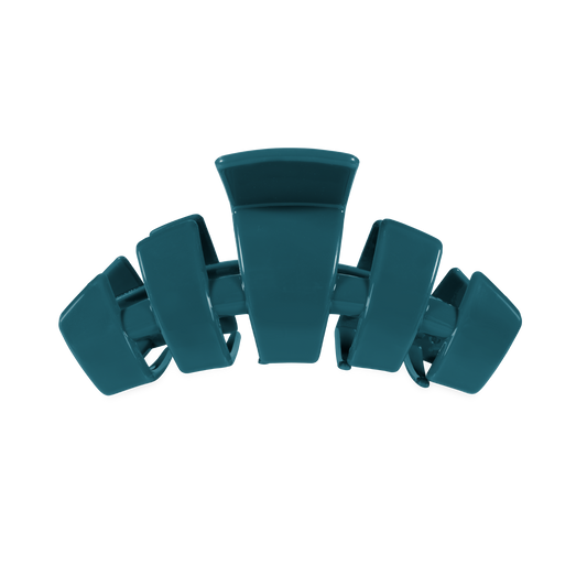 TELETIES - Classic Medium Claw Clip - Teal With It